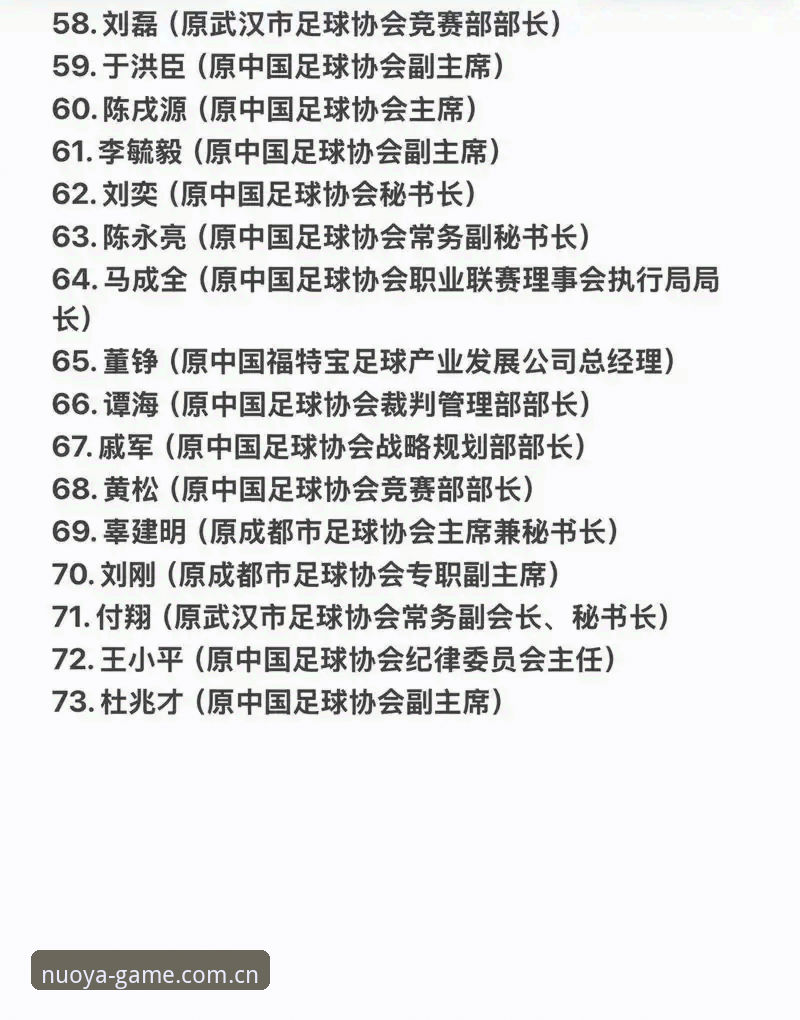 中国足协第三批禁足名单详解：17人终身禁赛，48人受到行业处罚